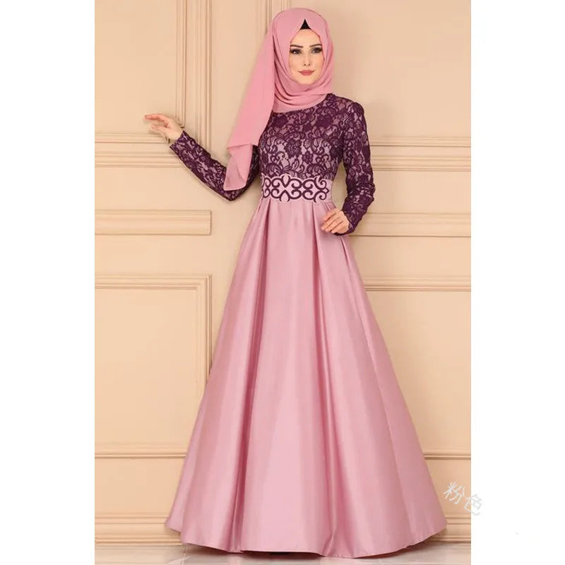 Plus Size Dubai Abayas for Women Hijab Evening Dress Arabic Caftan Moroccan Kaftan Djelaba Femme Muslim Dress Islamic Clothing