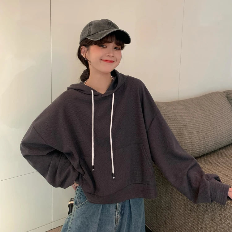 Hoodie Women Oversize Long Sleeve Fall Winter Coats Harajuku Hoodies Korean Style Students Casual Sweatshirt