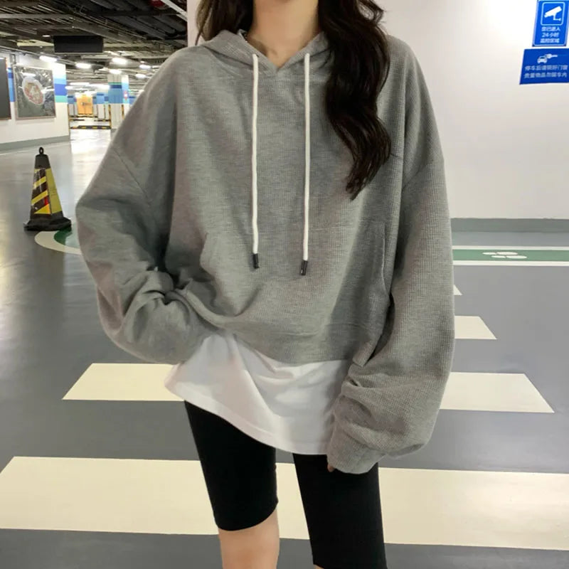 Hoodie Women Oversize Long Sleeve Fall Winter Coats Harajuku Hoodies Korean Style Students Casual Sweatshirt